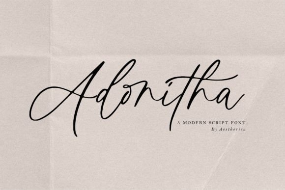 Adonitha: A Stylish Script for Branding