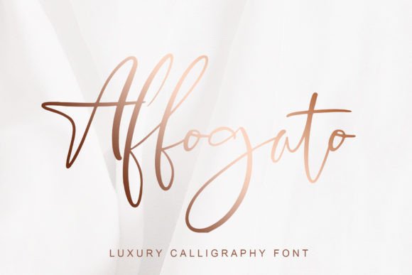 Affogato Font: A Romantic Script for Branding Projects