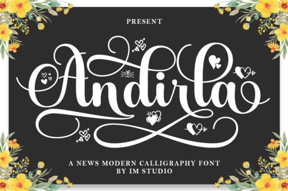 Andirla: A Flowing Script for Creative Projects