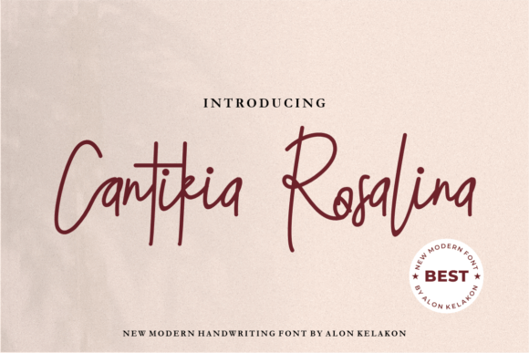 Cantikia Rosalina: The Perfect Handwritten Font for Crafters