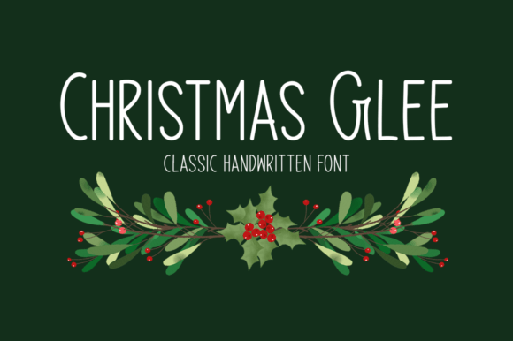 Christmas Glee: A Handwritten Typeface for Festive Branding