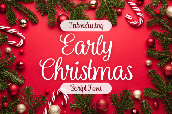 Early Christmas Font for Creative Projects