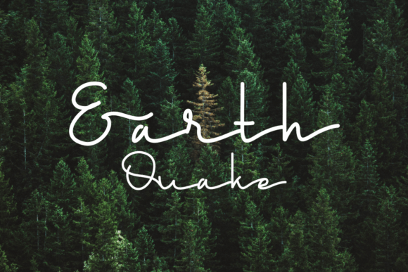 Earth Quake: A Modern Handwritten Font for Bold Marketing