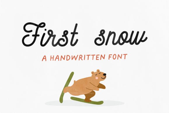First Snow: A Handwritten Font for Modern Editorial Design