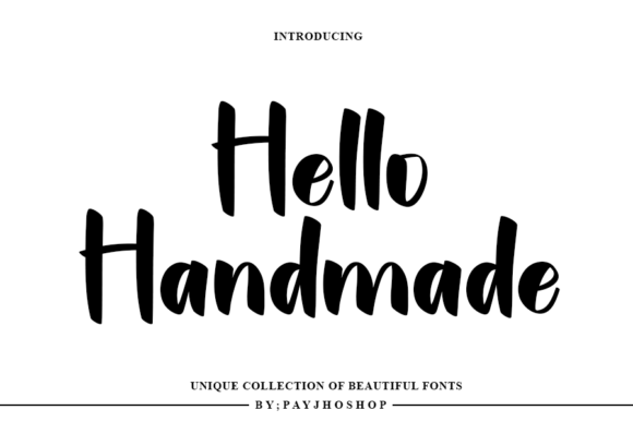 Hallo Handmade Font: Modern Handwritten Style