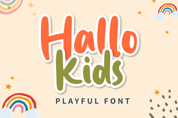 Hallo Kids: A Joyful Handwritten Font for Editorial Design