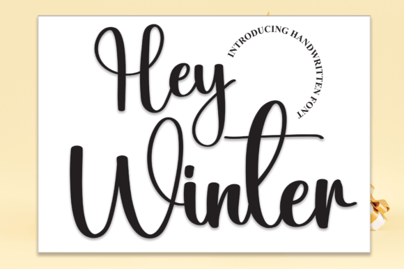 Hey Winter Font: Elegant Script for Editorial Design