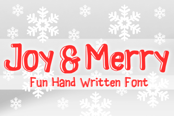 Joy and Merry: A Handwritten Typeface for Editorial Warmth