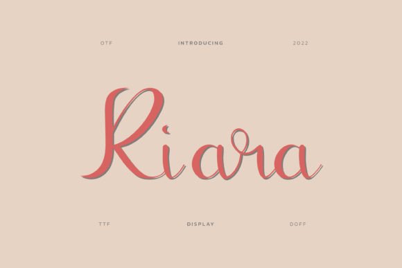 Kiara: A Romantic Script Font