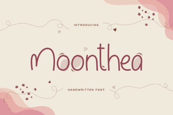 Moonthea: A Friendly Handwritten Font