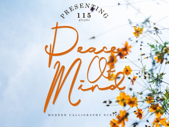 Peace of Mind Font Review: A Bold Script for Brand Identity