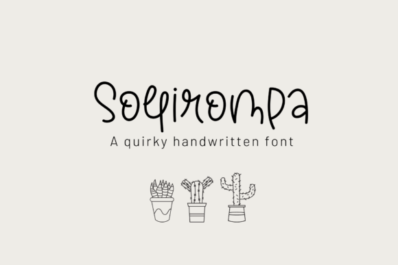 Sollirompa: A Playful Handwritten Font for Editorial Design